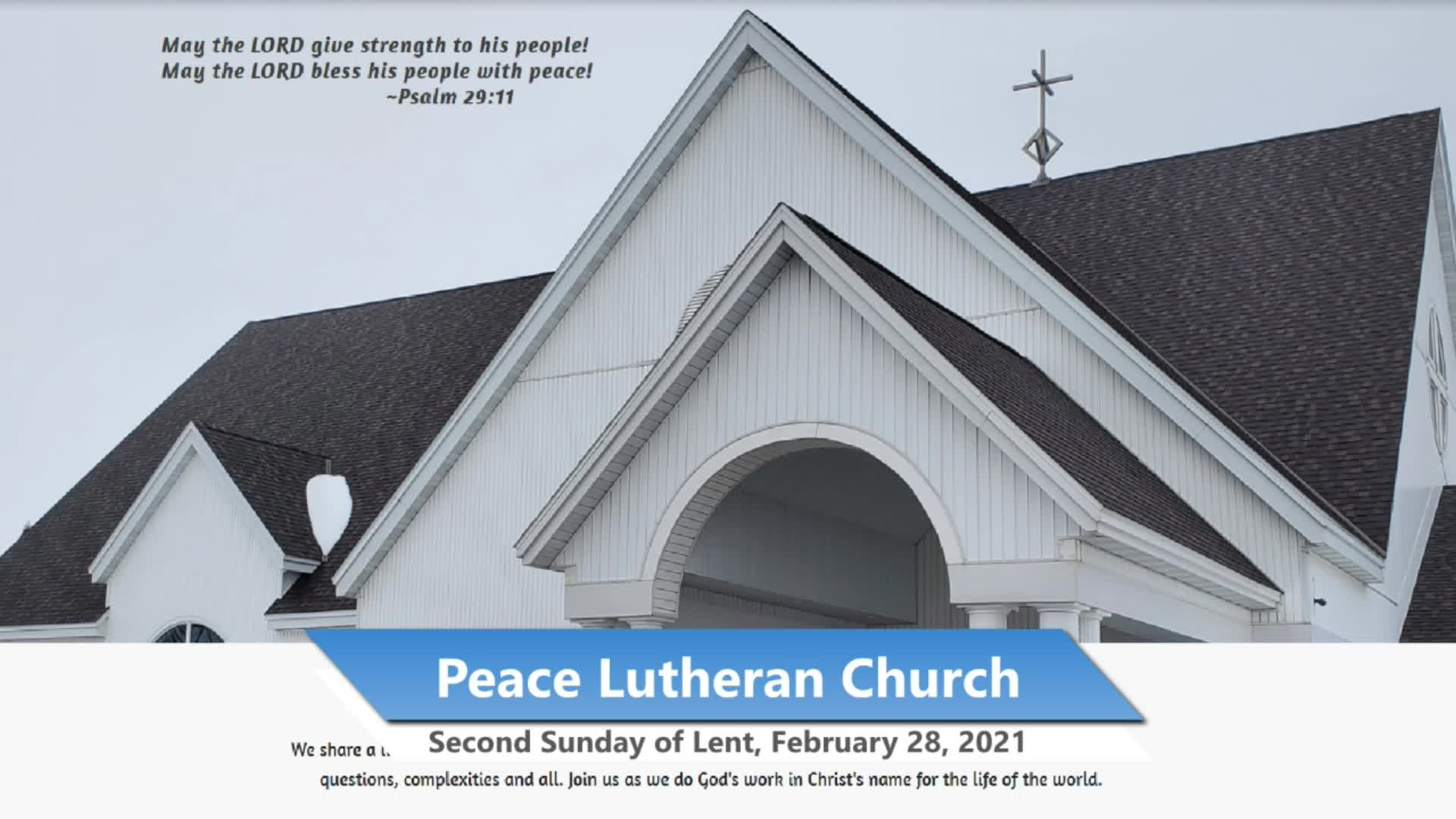 Peace Lutheran Church Service